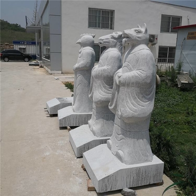 Polishing Surface Animal Stone Sculptures 100CM Handmade