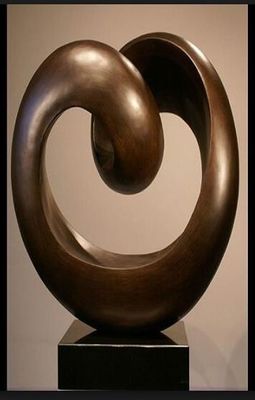 Wrought Copper Modern Wall Sculptures Bronze Abstract Minimal Art Sculpture