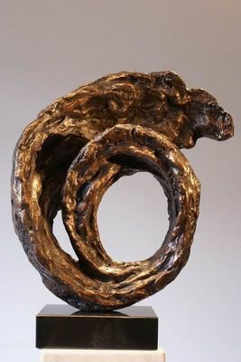Custom Casting Indoor Metal Sculptures Copper Abstract Family Sculpture