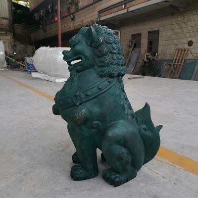 Abstract bronze lion sculpture in bronze outdoor courtyard decoration sculpture