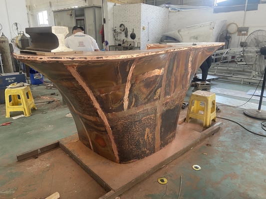 OEM কপার আর্ট ভাস্কর্য অভ্যন্তরীণ আসবাবপত্র হোটেল অভ্যর্থনা